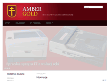 Tablet Screenshot of ambergold.com.pl